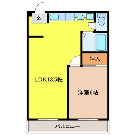 多恵第二ビルの物件間取画像